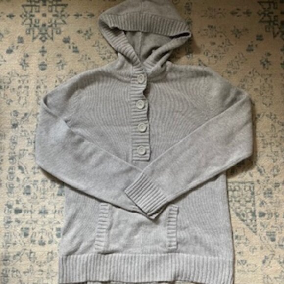 🧡 3/15 eight eight eight Cotton Gray Sweater Hoodie & Front Pocket Women’s M - Picture 1 of 6